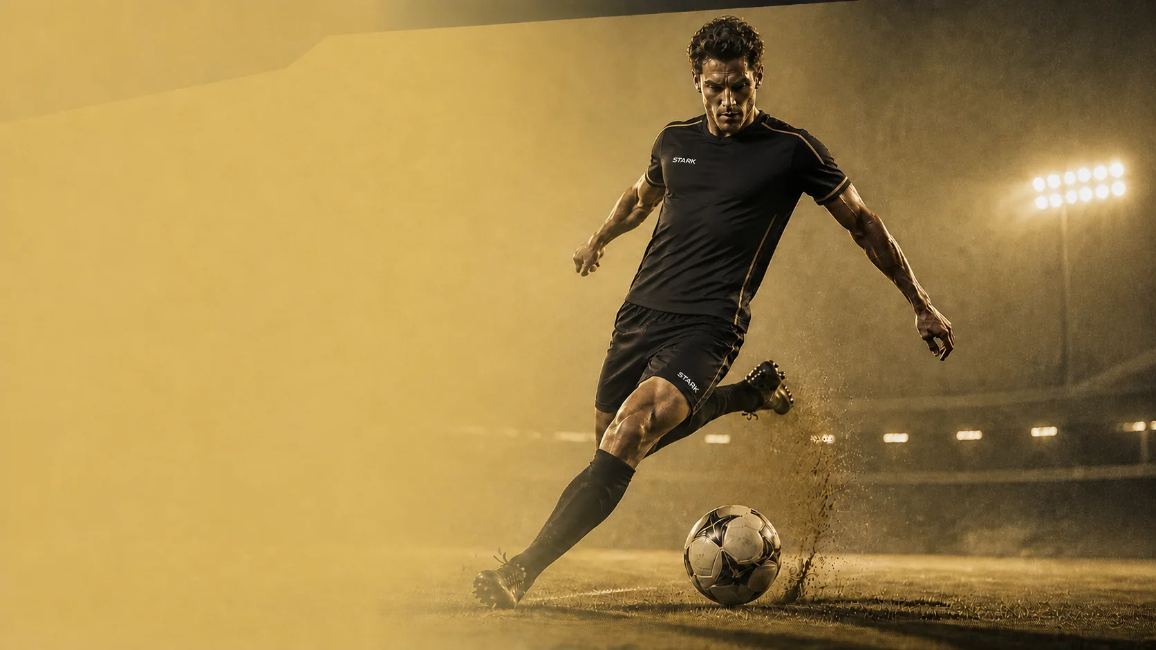 Futbolista con indumentaria deportiva StarkSports